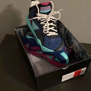 Moolah Blue and Pink Sneakers